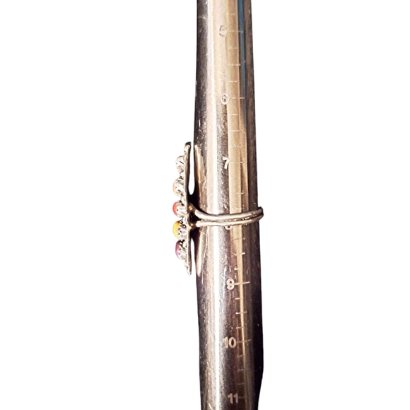 ✨️OOAK! JULIANA WILLIAMS RARE! Multi Semiprecious Stone and Sterling Silver Ring - Picture 11 of 17